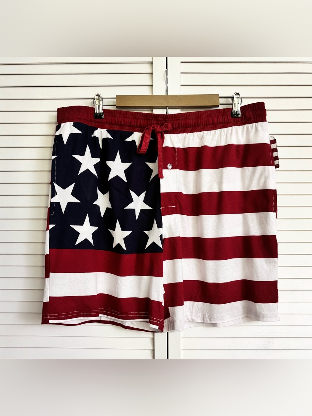 Under Disguise Men's Stars & Stripes Lounge Shorts, Size: XXL, NWT